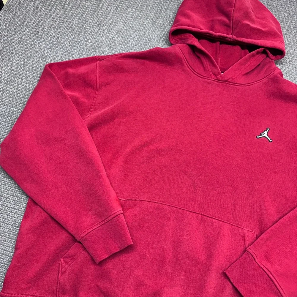 Jordan Mens Jumpman Fleece Pullover Hoodie Red XL Long Sleeve Sweatshirt